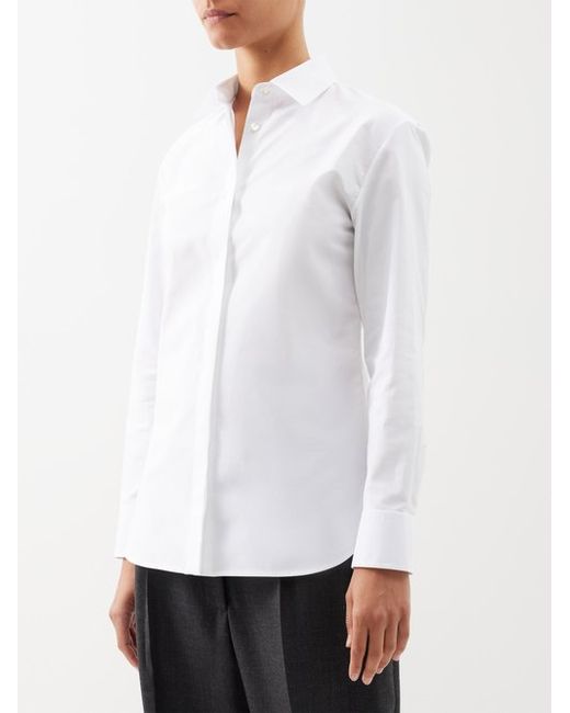 The Row Derica Cotton-faille Shirt