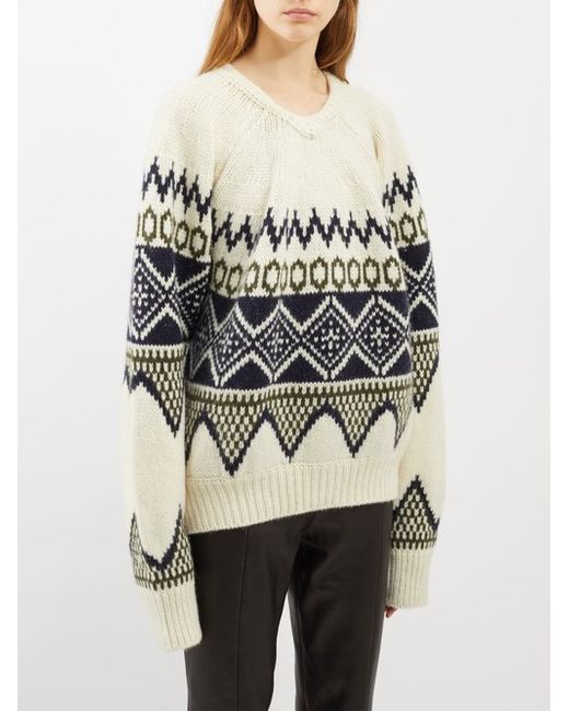 Khaite Nalani Fair Isle-jacquard Sweater