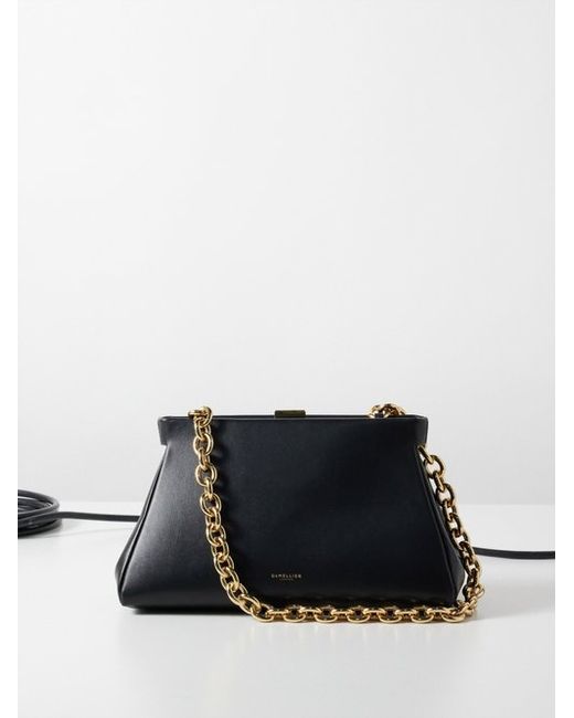 DeMellier Cannes Leather Clutch Bag