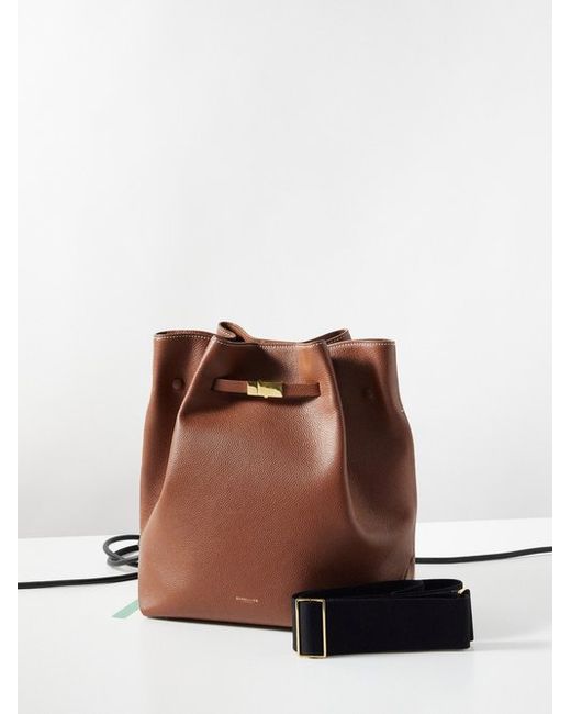 DeMellier New York Large Grained-leather Bucket Bag