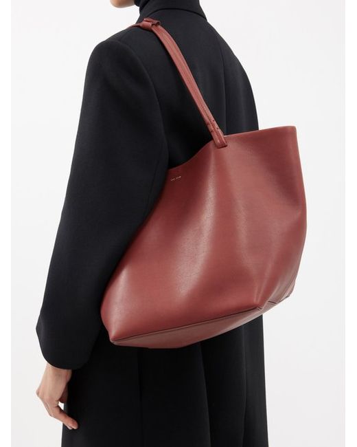 The Row Park Leather Tote Bag