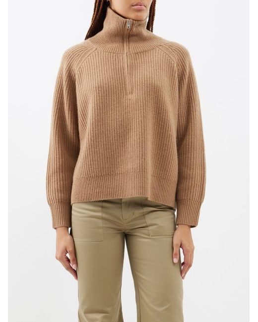 Nili Lotan Garza Half-zip Cashmere Sweater