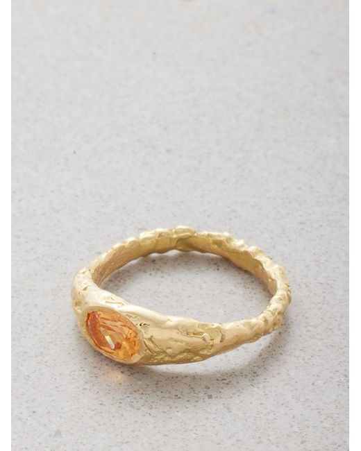 Healers Citrine 18kt Recycled Pinky Ring