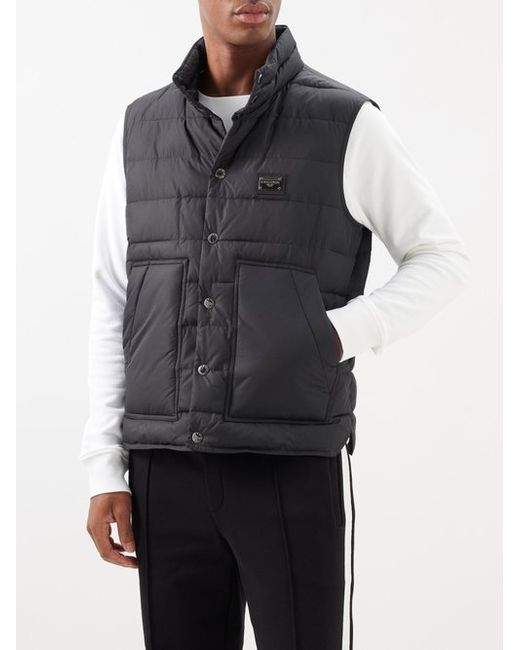 Dolce & Gabbana Logo-plaque Quilted Gilet