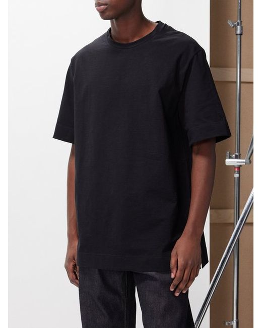 Jil Sander Textured Cotton-blend Jersey T-shirt