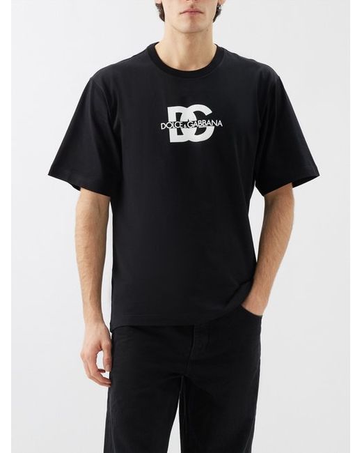 Dolce & Gabbana Logo-print Cotton-jersey T-shirt