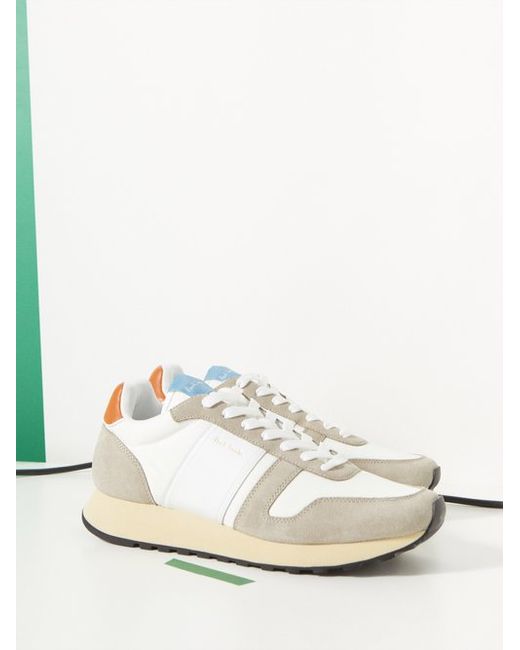 Paul Smith Eighties Leather And Suede Trainers