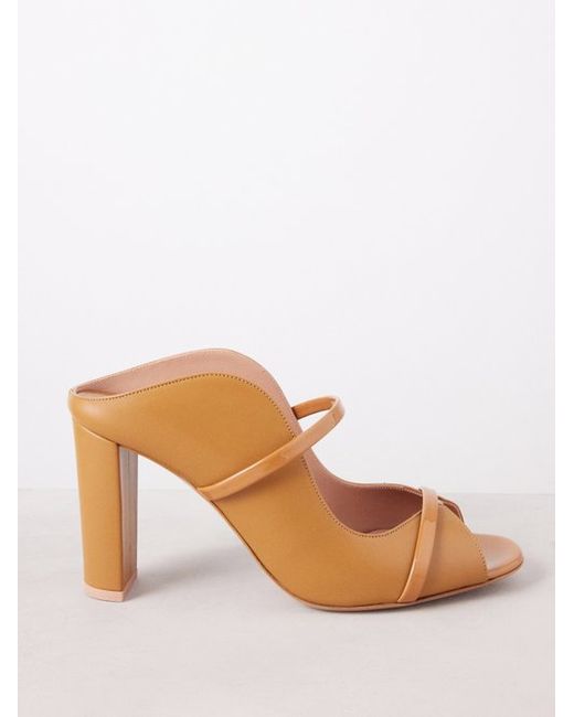 Malone Souliers Norah 85 High-heel Leather Mule Sandals