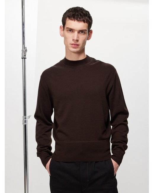 Lemaire Crew-neck Wool-blend Sweater