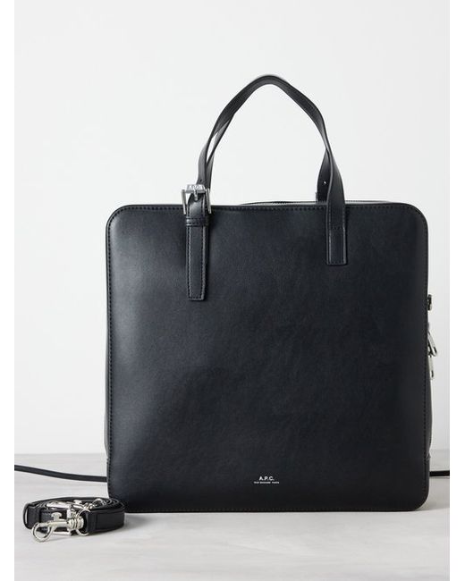 A.P.C. . Nino Faux-leather Briefcase
