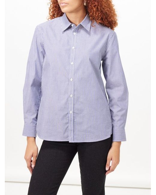 Nili Lotan Raphael Striped Cotton-poplin Shirt