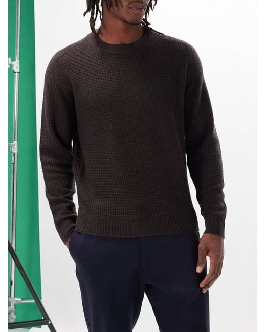 Allude Crew-neck Wool-blend Sweater