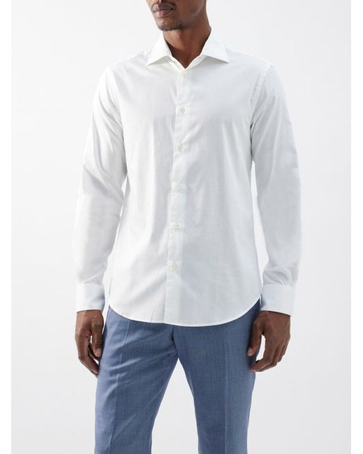 Paul Smith Slim-fit Long-sleeved Cotton Shirt