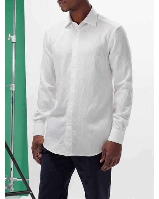 Barena Venezia Surian Striped Cotton-blend Shirt