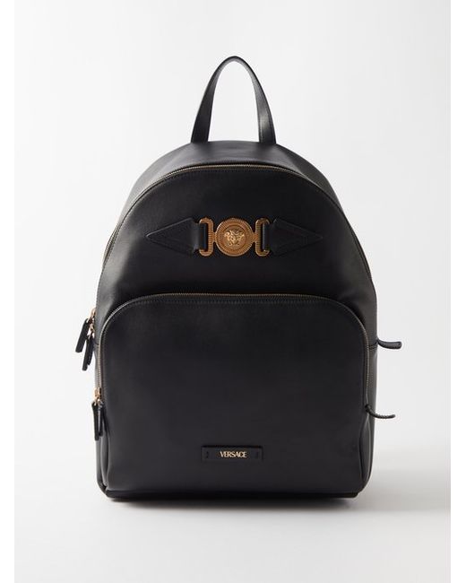 Versace Medusa-head Leather Backpack