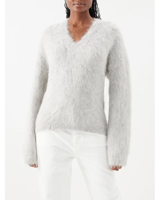 Totême V-neck Alpaca-blend Sweater