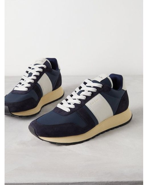 Paul Smith Eighties Leather And Suede Trainers