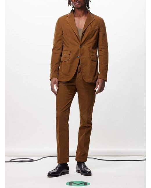 Massimo Alba Sloop Cotton-corduroy Single-breasted Suit