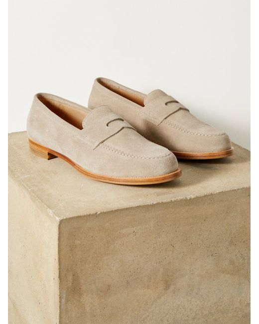 Dunhill Audley Suede Penny Loafers