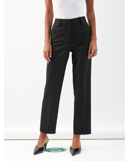 By Malene Birger Igda Twill Straight-leg Tailored Trousers