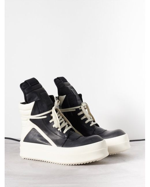 Rick Owens Bumper Geobasket High-top Leather Trainers