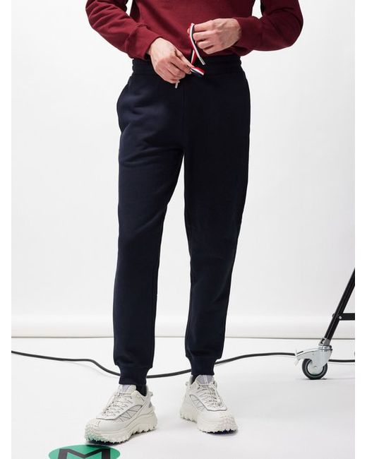 Moncler Tricolour Drawstring Brushed-cotton Track Pants