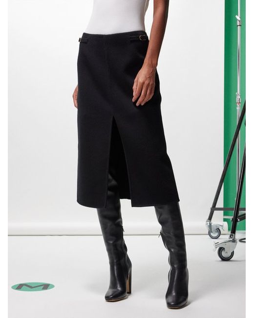 Gabriela Hearst Morelos Recycled-cashmere Midi Skirt