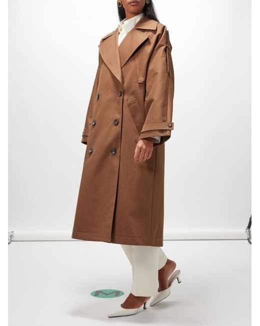 Róhe Oversized Cotton-twill Trench Coat