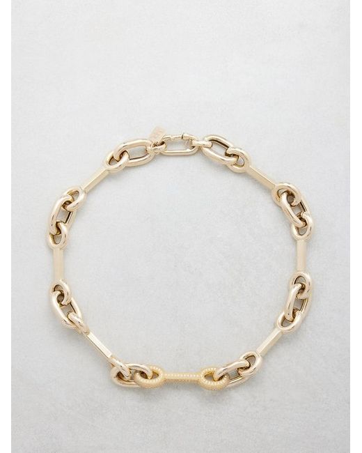 Lauren Rubinski Medium Link Diamond 14kt Gold Necklace