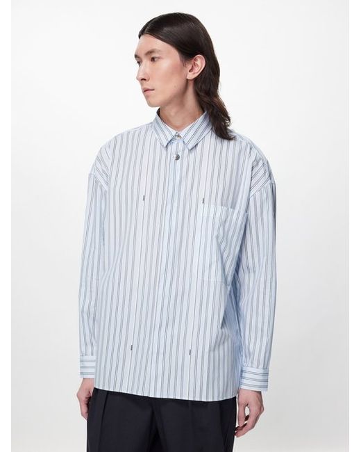 Jacquemus Striped Cotton-poplin Shirt