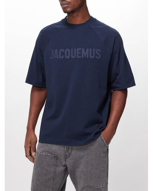 Jacquemus Typo Raglan-sleeved Cotton T-shirt
