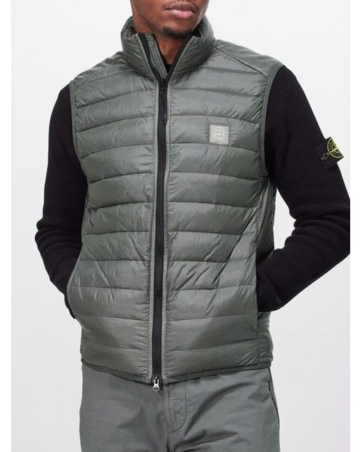 Stone Island Logo-patch Quilted Down Gilet