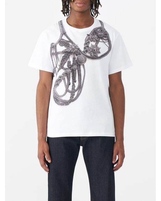 Alexander McQueen Jewellery-print Cotton-jersey T-shirt