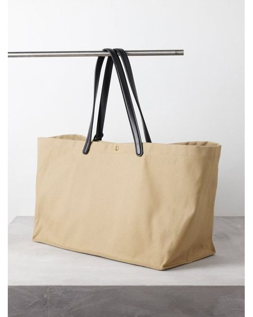 The Row Idaho Xl Cotton-twill Tote Bag