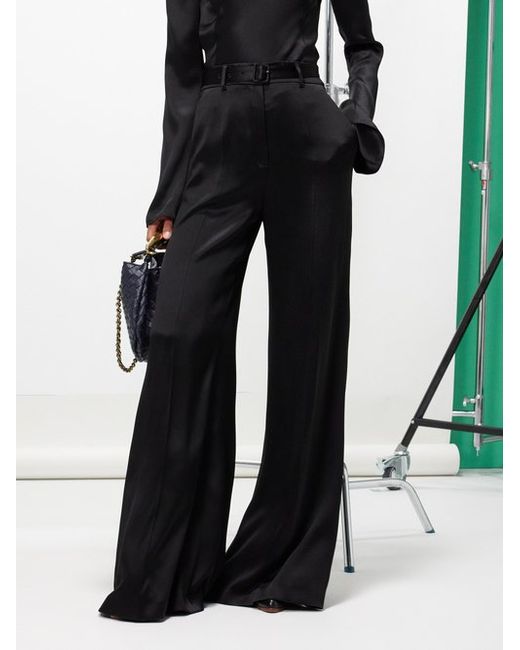 Gabriela Hearst Mabon Wide-leg Silk Trousers