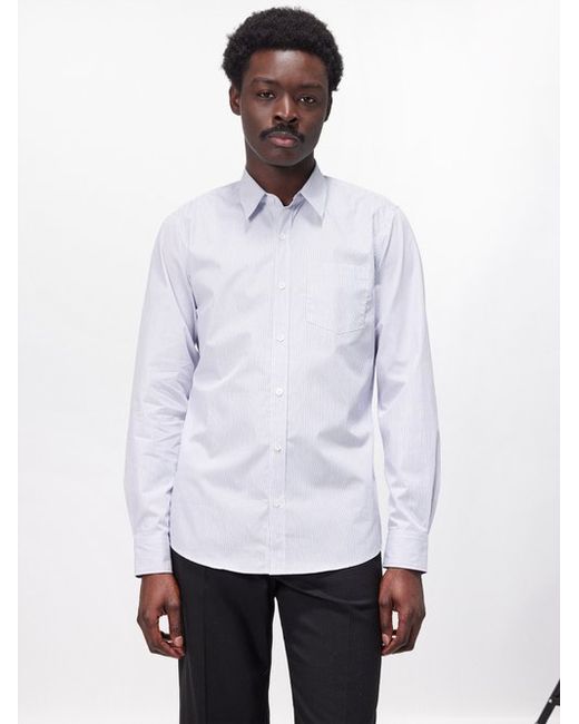 Dries Van Noten Corbino Striped Cotton-poplin Shirt