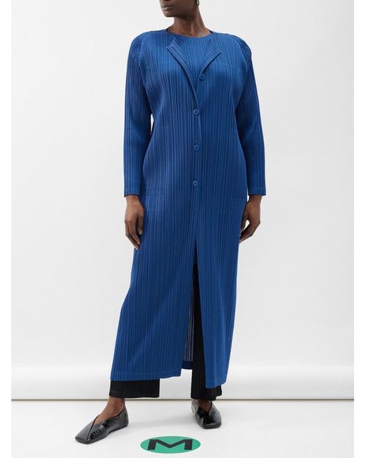 Pleats Please By Issey Miyake Technical-pleated Coat