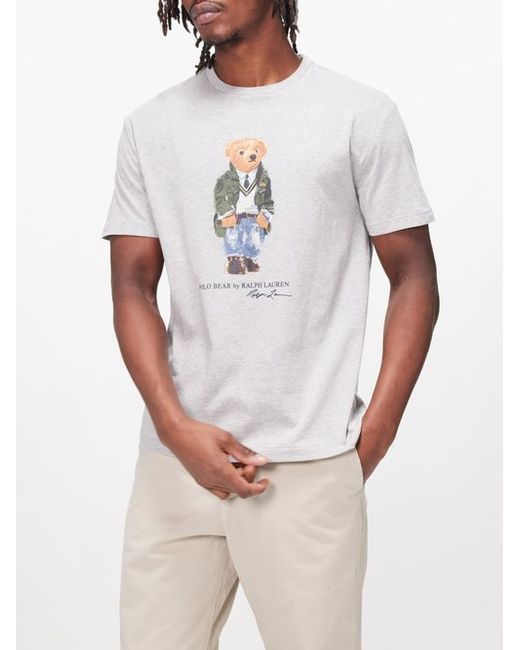 Polo Ralph Lauren Bear-print Cotton-jersey T-shirt