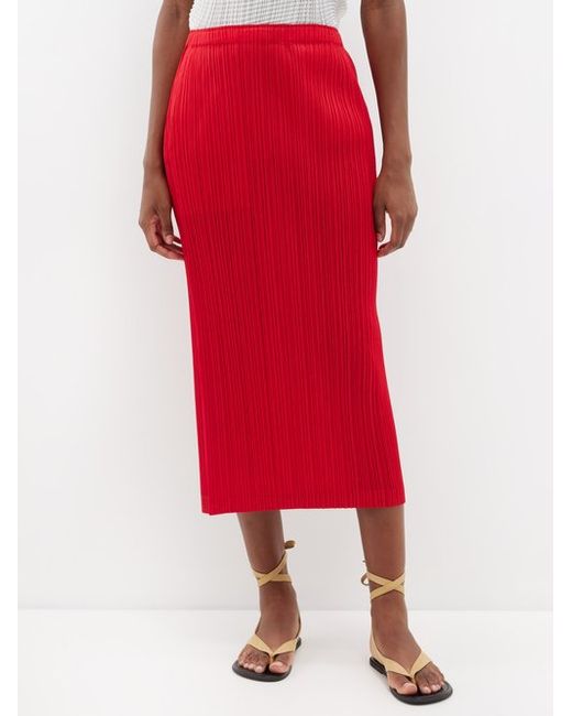 Pleats Please By Issey Miyake Technical-pleated Midi Skirt