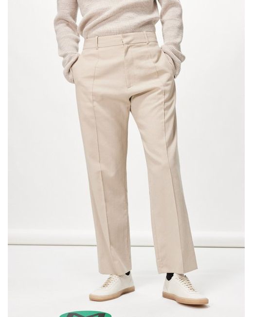 Studio Nicholson Cotton-blend Twill Straight-leg Trousers