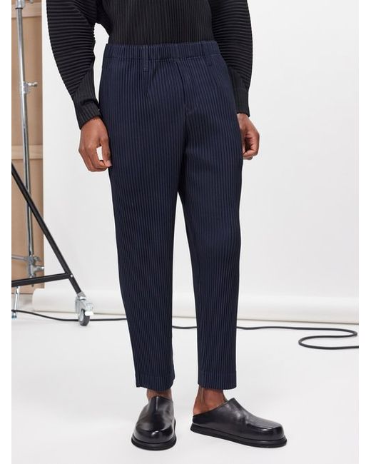 Homme Pliss Issey Miyake Technical-pleated Suit Trousers