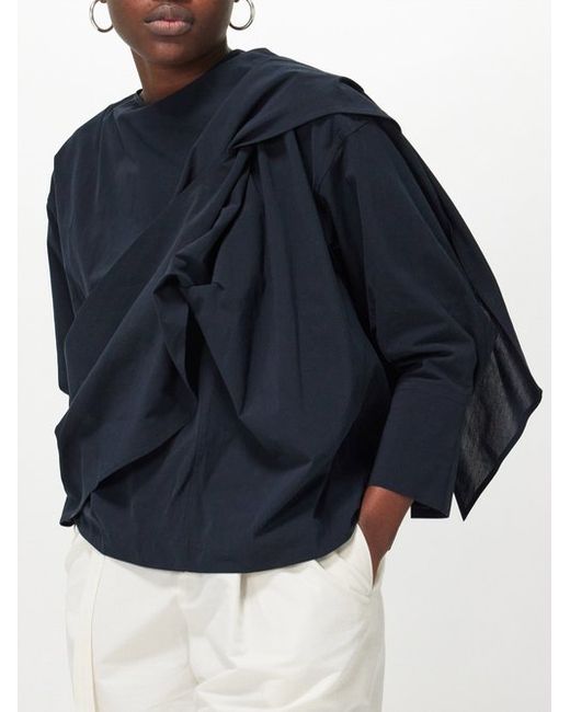 Issey Miyake Knotted Cotton-voile Shirt