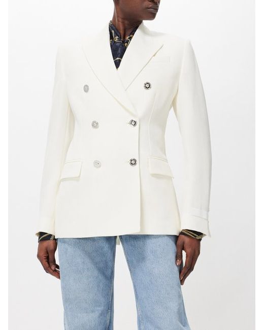 Versace Tailored Virgin-wool Double-breasted Jacket