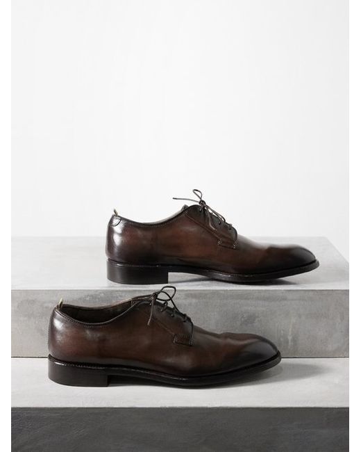 Officine Creative Signature 001 Leather Derby Shoes