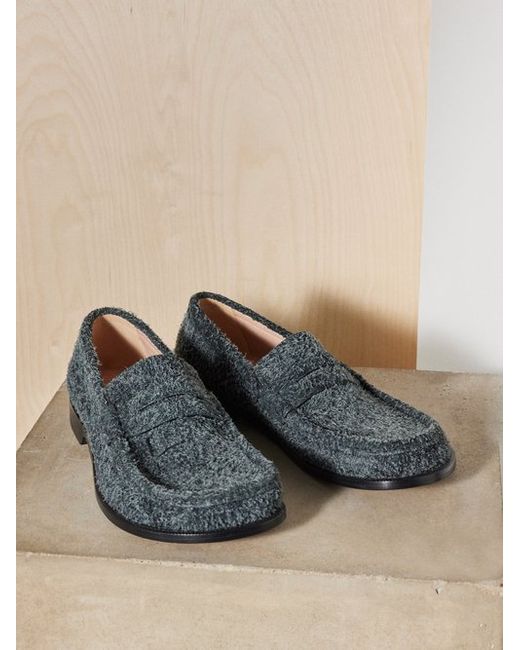 Loewe Campo Brushed-suede Loafers
