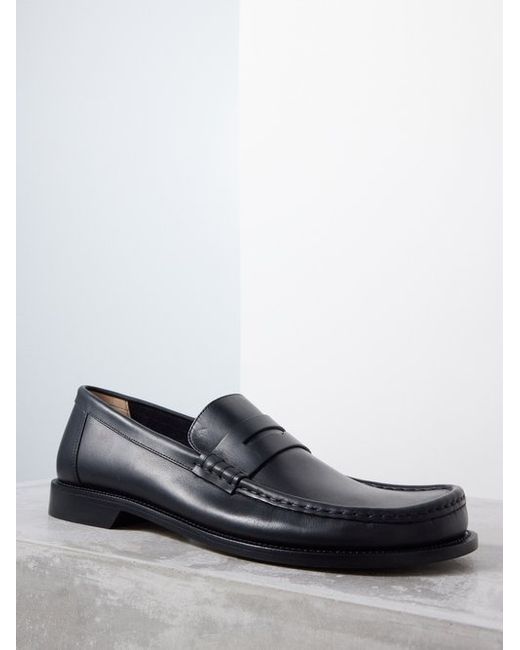 Loewe Campo Leather Loafers