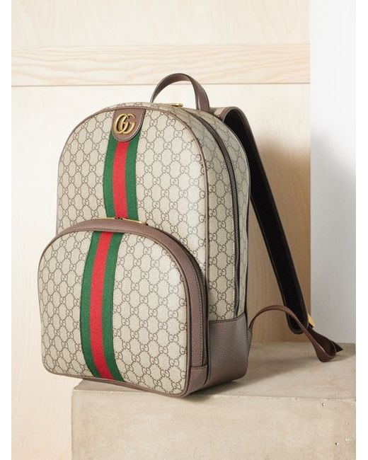 Gucci Ophidia Gg Coated-canvas Backpack