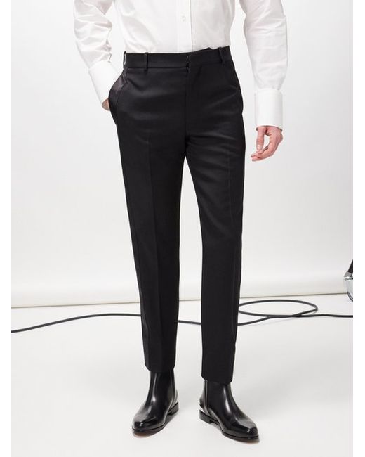 Alexander McQueen Slim-leg Wool Suit Trousers
