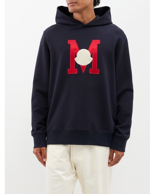 Moncler Logo-patch Cotton-jersey Hoodie