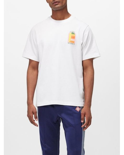 Casablanca Logo-print Organic Cotton-jersey T-shirt
